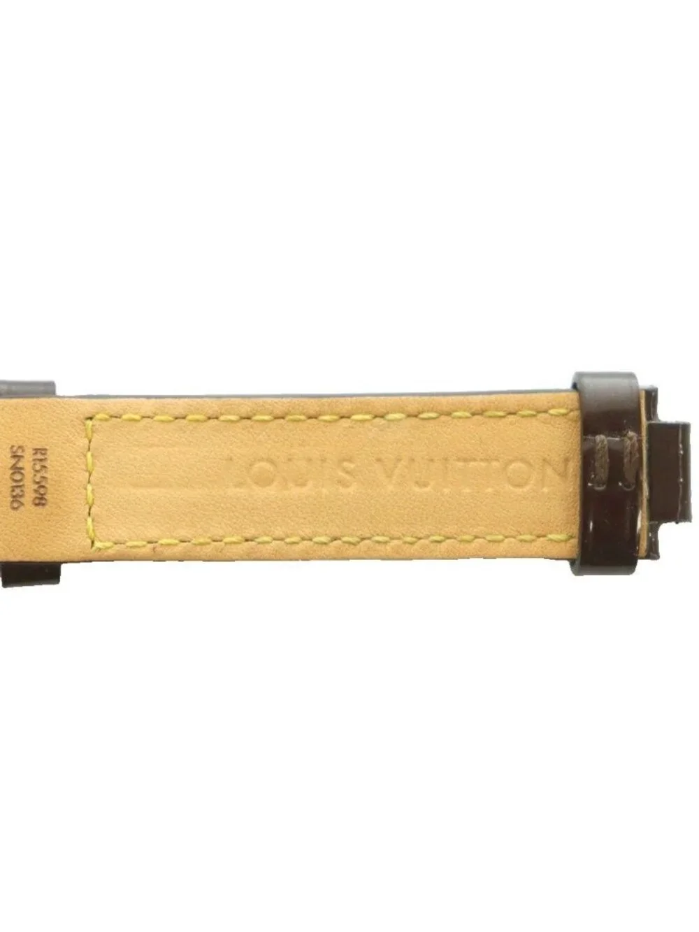Louis Vuitton Monogram Vernis Tumble Replacement Belt Leather Brown SS